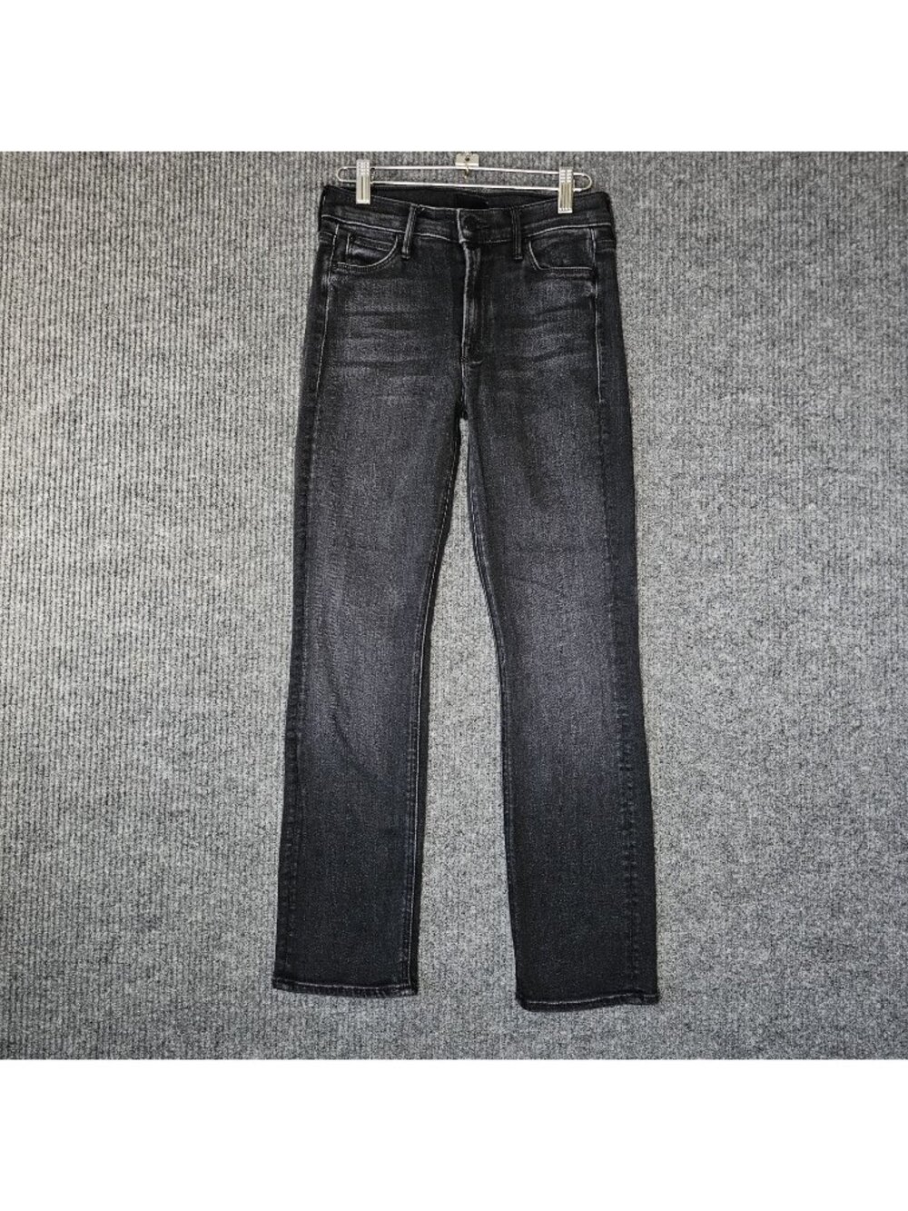 MOTHER The Mid Rise Dazzler Ankle Jeans SZ 26 Deep End Charcoal Gray Stretch